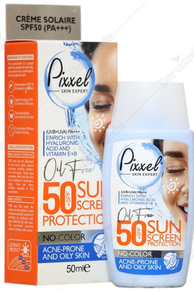 کرم ضد آفتاب پیکسل SPF50 پوست چرب (بی رنگ)